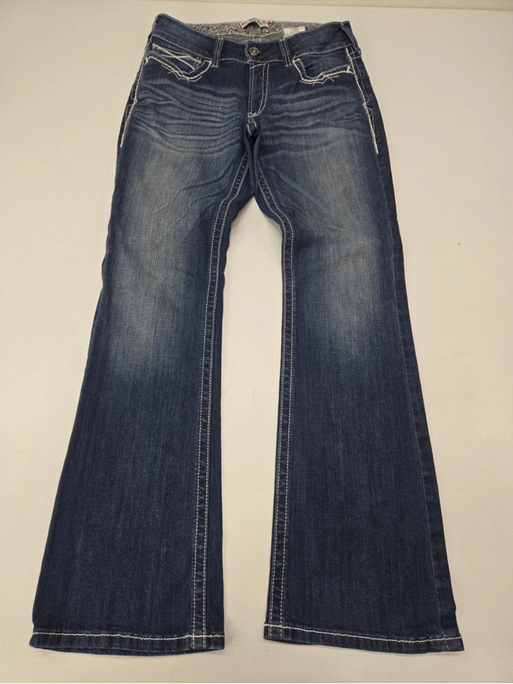 ARIAT Mid Rise Stretch Entwined Boot Cut Jean Size 31 Regular Womens